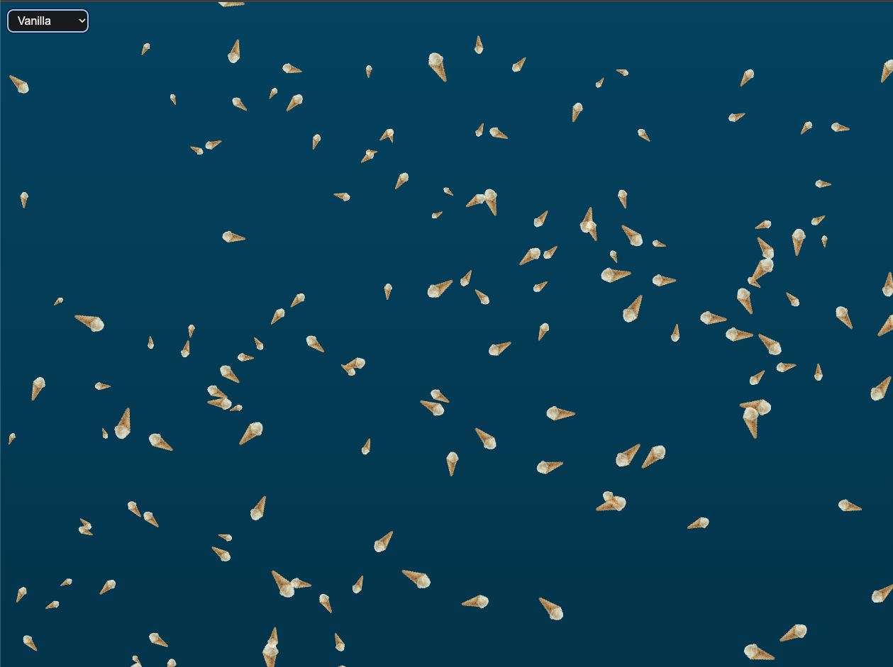 Vanilla Ice Cream Rain screenshot